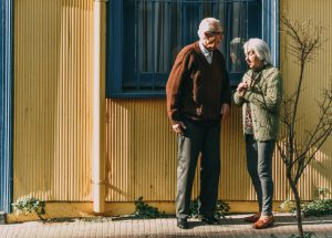 old couple speaking || Sheltering Oaks Counseling || Wesley Chapel, FL